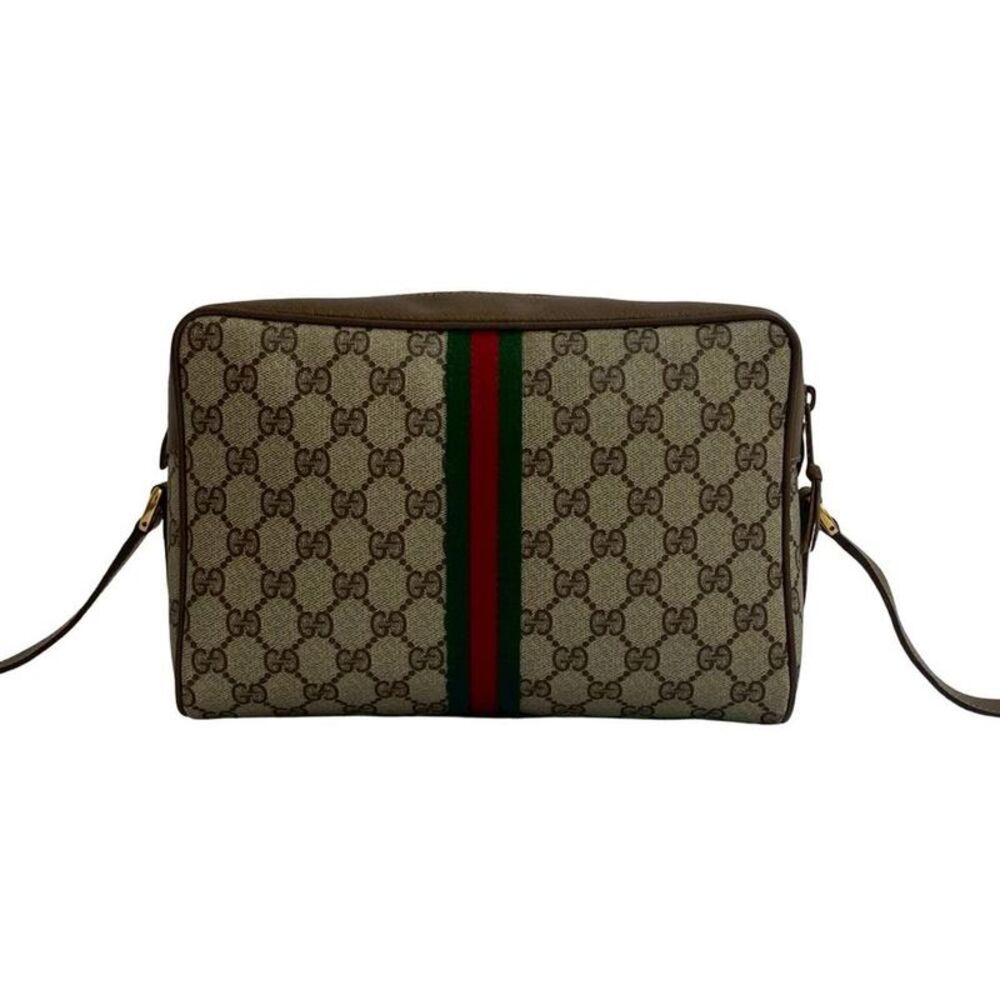 Pre Loved gucci Monogram Crossbody Bag Women brown | brown Shoulder Bags - Picture 4 of 8
